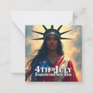 Lady Liberty neu interpretiert – Ein neues Gesicht Mitteilungskarte