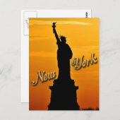 Lady Liberty, New York City, NY USA Postkarte (Vorne/Hinten)