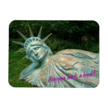 Lady Liberty nimmt Break - Foto Magnet