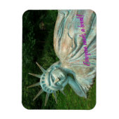 Lady Liberty nimmt Break - Foto Magnet (Vertikal)
