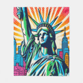 LADY LIBERTY-NYC GROOVE 2 FLEECEDECKE (Vorderseite)