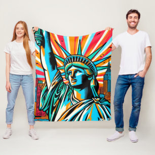 LADY LIBERTY-NYC GROOVE 4 FLEECEDECKE