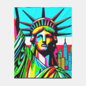 LADY LIBERTY-NYC GROOVE FLEECEDECKE (Vorderseite)