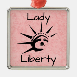 Lady Liberty Ornament Aus Metall
