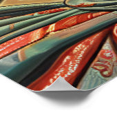 Lady Liberty Painting in Baroque Style Poster (Ecke)