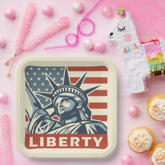 Lady Liberty Pappteller (Party)