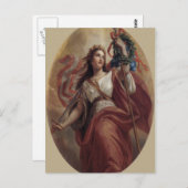 Lady Liberty Postcard Postkarte (Vorne/Hinten)