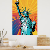 Lady Liberty Poster (Küche)