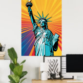 Lady Liberty Poster (Heimbüro)