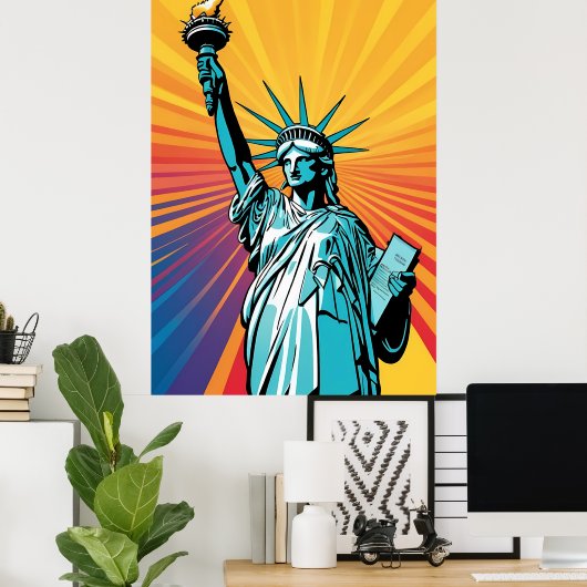 Lady Liberty Poster (Heimbüro)