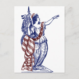 Lady Liberty Postkarte