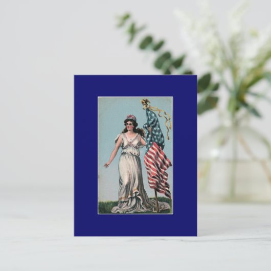 Lady Liberty Postkarte (Stehend Vorderseite)