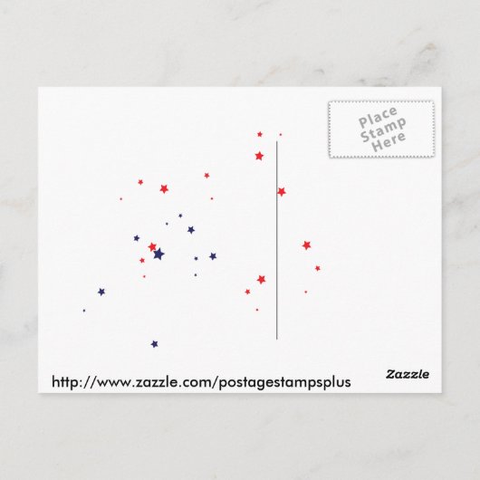 Lady Liberty Postkarte (Rückseite)