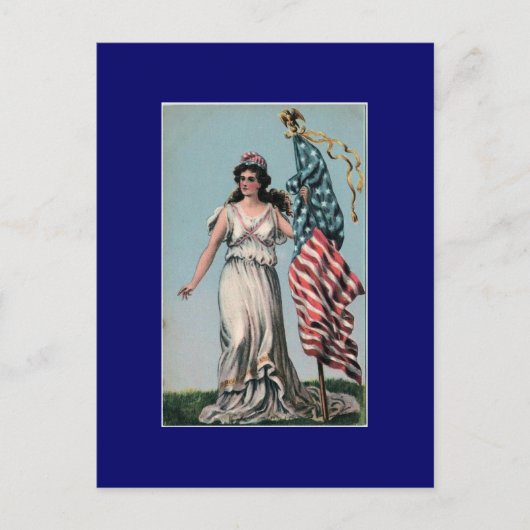 Lady Liberty Postkarte (Vorderseite)