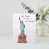 Lady Liberty Postkarte (Stehend Vorderseite)