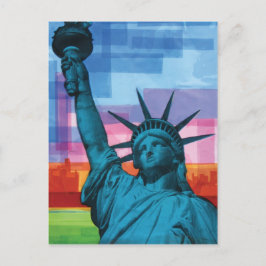 Lady Liberty Postkarte
