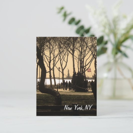 Lady Liberty Postkarte (Stehend Vorderseite)