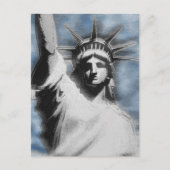 Lady Liberty Postkarte (Vorderseite)