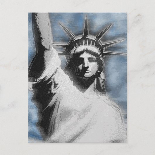 Lady Liberty Postkarte (Vorderseite)