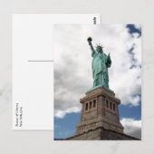 Lady Liberty Postkarte (Vorne/Hinten)
