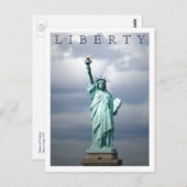 Lady Liberty Postkarte (Vorne/Hinten)