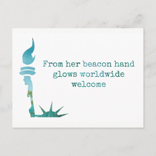 Lady Liberty Protest Postcard Postkarte (Vorderseite)