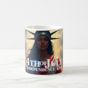 Lady Liberty Reimagined - Ein neues Gesicht der Fr Kaffeetasse