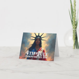 Lady Liberty Reimagined - Ein neues Gesicht der Fr Karte