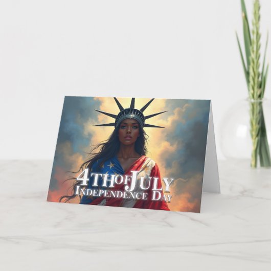 Lady Liberty Reimagined - Ein neues Gesicht der Fr Karte (Vorderseite)