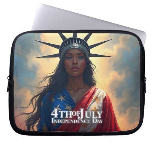 Lady Liberty Reimagined - Ein neues Gesicht der Fr Laptopschutzhülle (Vorderseite)