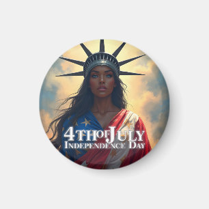 Lady Liberty Reimagined - Ein neues Gesicht der Fr Magnet