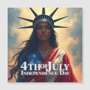 Lady Liberty Reimagined - Ein neues Gesicht der Fr Magnetkarte