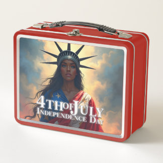Lady Liberty Reimagined - Ein neues Gesicht der Fr Metall Brotdose