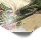 Lady Liberty Rose Soldiers unter US-Flagge Fotodruck (Ecke)