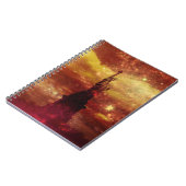 Lady Liberty rote und gelbe Sterne Notizblock (Linke Seite)