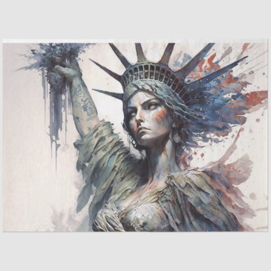 Lady Liberty Seidenpapier (Vorderseite)