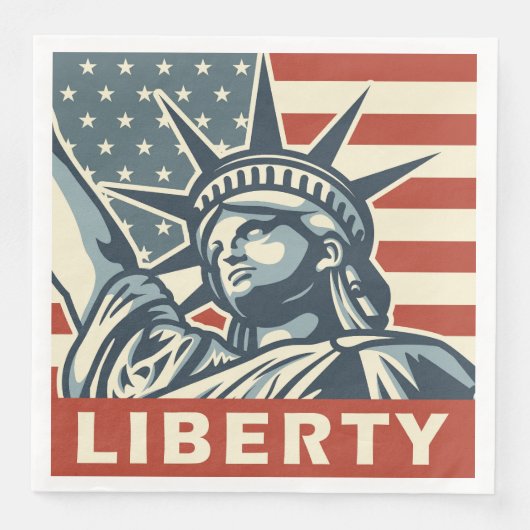 Lady Liberty Serviette (Vorderseite)