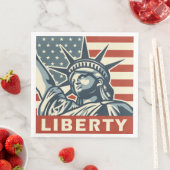 Lady Liberty Serviette (Beispiel)