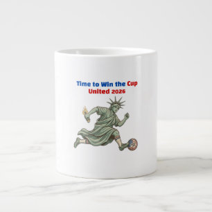 Lady Liberty Soccer 2026 Aufwärmendes Kaffeetasse Jumbo-Tasse