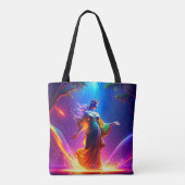 Lady Liberty Strikes for Freedom Democracy USA Tasche (Rückseite)