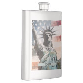 Lady Liberty und der Individuelle Name der amerika Flachmann (Rechts)