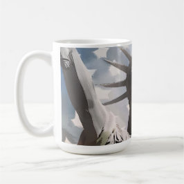 Lady Liberty und die amerikanische Flagge Kaffeetasse