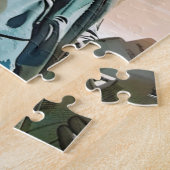 Lady Liberty und die amerikanische Flagge Puzzle (Seite)