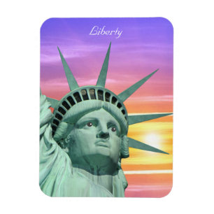 Lady Liberty und Sonnenaufgang Magnet