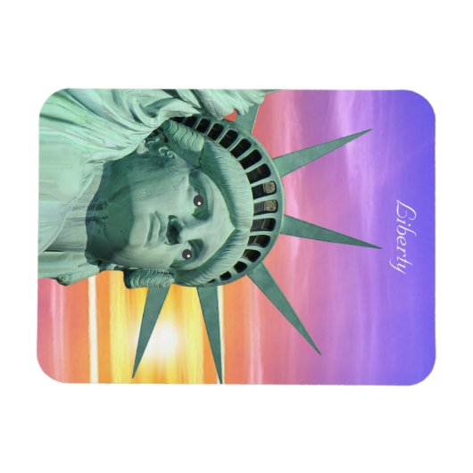 Lady Liberty und Sunrise Magnet (Horizontal)