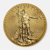 Lady Liberty US Gold Piece Magnet (Vorne)