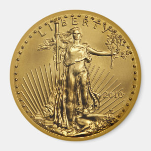 Lady Liberty US Goldmünzmagnet Magnet