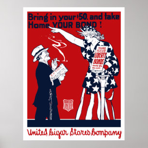 Lady Liberty War Bonds Poster