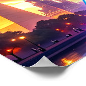 Lady Liberty Warrior Defender of Freedom Democracy Poster (Ecke)