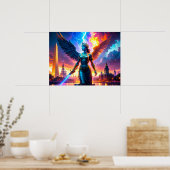 Lady Liberty Warrior Defender of Freedom Democracy Poster (Küche)